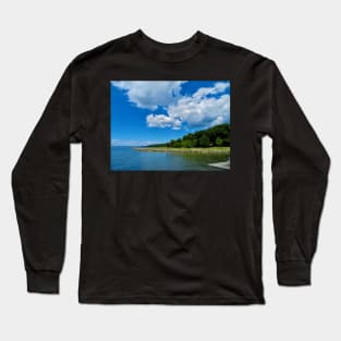 Blue Sky Over The River Long Sleeve T-Shirt